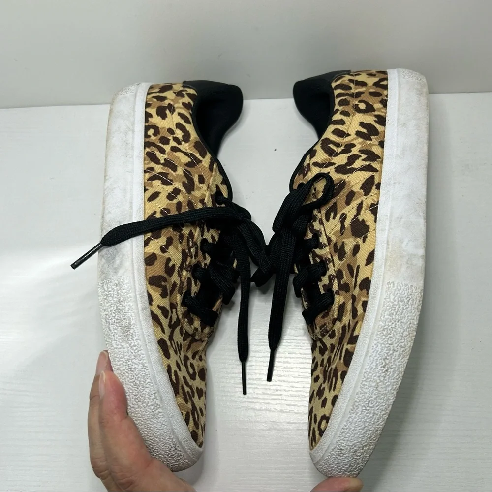 Adidas x FARM Rio Vulcraid3R Hazy Beige Leopard Print Skate Shoe Size 8